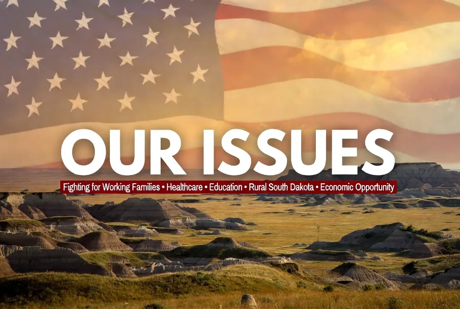 South Dakota Democrat — Our Issues: tribal rights, energy, education, healthcare